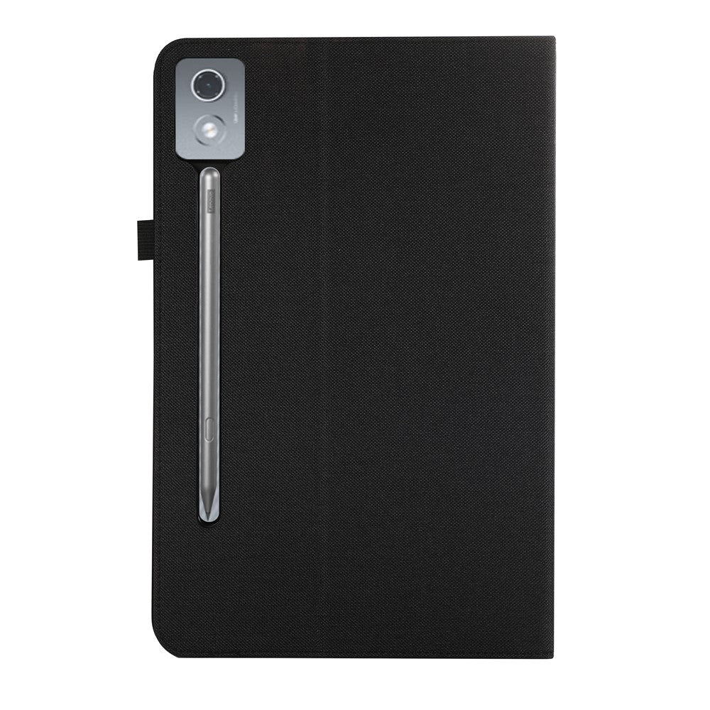 For Lenovo Xiaoxin Pad Pro 12.7 inch Leather Case Card Holder Cloth Texture Tablet Stand Cover