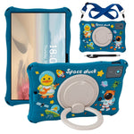 For Lenovo Tab M11 TB330FU / 331FC / Xiaoxin Pad 11 2024 Case with Shoulder Strap Kickstand Cartoon Silicone Cover