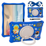 For Lenovo Tab M11 TB330FU / 331FC / Xiaoxin Pad 11 2024 Case with Shoulder Strap Kickstand Cartoon Silicone Cover