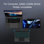 For Huawei MatePad Air (2024) Leather Case + Bluetooth-compatible Keyboard with Backlight Trackpad