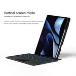 For Huawei MatePad Air (2024) Leather Case + Bluetooth-compatible Keyboard with Backlight Trackpad