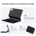 For Huawei MatePad Pro 12.2 (2024) Magnetic Floating Bluetooth-compatible Keyboard + Leather Tablet Case