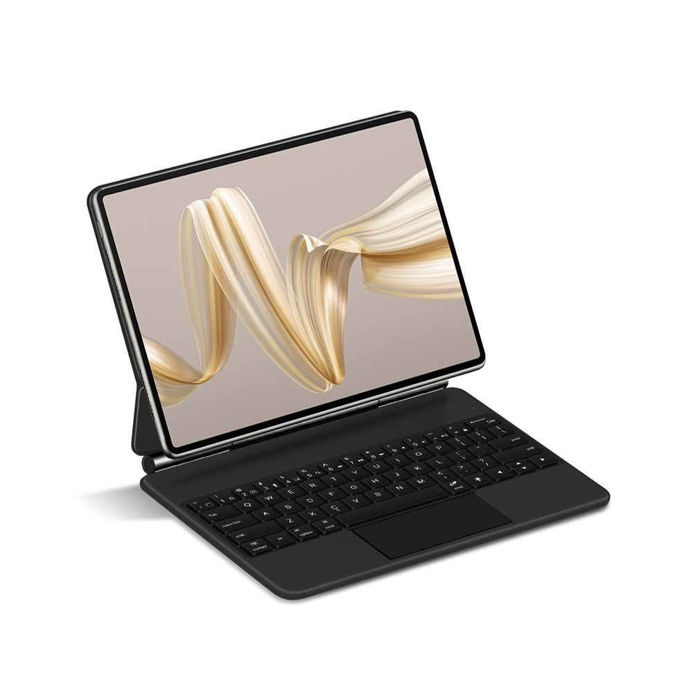 For Huawei MatePad Pro 12.2 (2024) Magnetic Floating Bluetooth-compatible Keyboard + Leather Tablet Case
