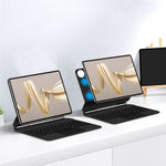 For Huawei MatePad Pro 12.2 (2024) Magnetic Floating Bluetooth-compatible Keyboard + Leather Tablet Case