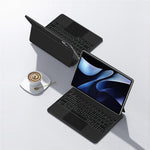 For Huawei MatePad Air (2024) Magnetic Floating Bluetooth-compatible Keyboard + Leather Tablet Case