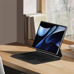 For Huawei MatePad Air (2024) Magnetic Floating Bluetooth-compatible Keyboard + Leather Tablet Case