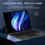 For vivo Pad3 Leather Case + Bluetooth-compatible Keyboard with Backlight Trackpad