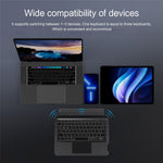 For vivo Pad3 Leather Case + Bluetooth-compatible Keyboard with Backlight Trackpad