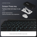 For vivo Pad3 Leather Case + Bluetooth-compatible Keyboard with Backlight Trackpad
