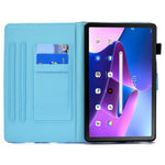 PU Leather Stand Tablet Case for Lenovo Tab M10 Plus (3rd Gen) / Xiaoxin Pad 2022 10.6 inch, Stitching Pattern Printing Card Holder Cover