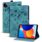 For Xiaomi Redmi Pad SE 4G 8.7 inch Case Card Slots Leather Tablet Stand Folio Cover Flower Cat