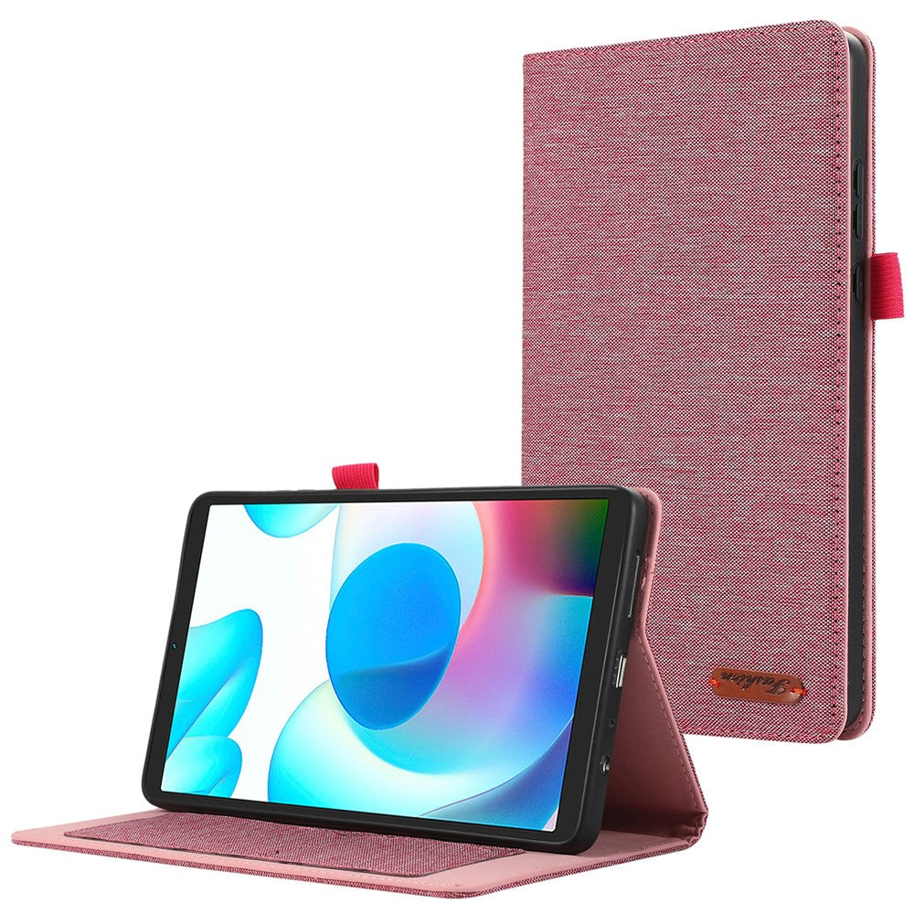 For Xiaomi Redmi Pad SE 4G 8.7 inch Leather Case Card Holder Cloth Texture Tablet Stand Cover