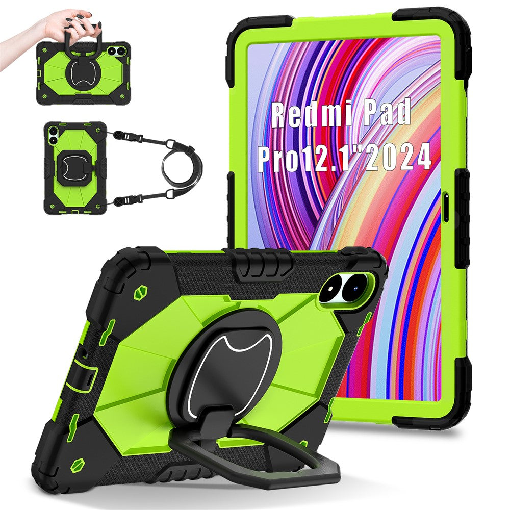 For Xiaomi Redmi Pad Pro 5G / Pad Pro / Poco Pad 4G Kickstand Case Silicone+PC Tablet Cover
