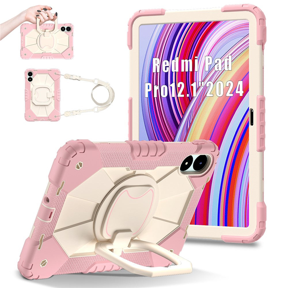 For Xiaomi Redmi Pad Pro 5G / Pad Pro / Poco Pad 4G Kickstand Case Silicone+PC Tablet Cover