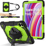 For Xiaomi Redmi Pad Pro 5G / Pad Pro / Poco Pad 4G Case Kickstand Silicone+PC Tablet Cover with Shoulder Strap