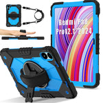 For Xiaomi Redmi Pad Pro 5G / Pad Pro / Poco Pad 4G Case Kickstand Silicone+PC Tablet Cover with Shoulder Strap