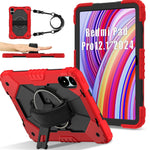 For Xiaomi Redmi Pad Pro 5G / Pad Pro / Poco Pad 4G Case Kickstand Silicone+PC Tablet Cover with Shoulder Strap