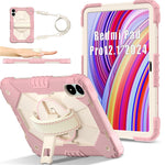 For Xiaomi Redmi Pad Pro 5G / Pad Pro / Poco Pad 4G Case Kickstand Silicone+PC Tablet Cover with Shoulder Strap