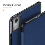 DUX DUCIS Domo Series for Lenovo Tab K11 Plus Case Tri-fold Stand Leather Cover Auto Wake / Sleep
