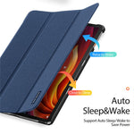 DUX DUCIS Domo Series for Lenovo Tab K11 Plus Case Tri-fold Stand Leather Cover Auto Wake / Sleep