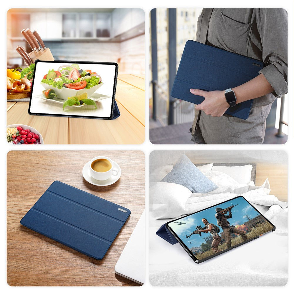 DUX DUCIS Domo Series for Lenovo Tab K11 Plus Case Tri-fold Stand Leather Cover Auto Wake / Sleep
