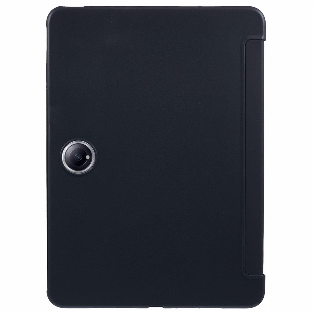 For OnePlus Pad 2 Case PU Leather+Silicone Tri-Fold Stand Tablet Cover