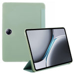 For OnePlus Pad 2 Case PU Leather+Silicone Tri-Fold Stand Tablet Cover