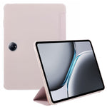 For OnePlus Pad 2 Case PU Leather+Silicone Tri-Fold Stand Tablet Cover