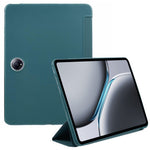 For OnePlus Pad 2 Case PU Leather+Silicone Tri-Fold Stand Tablet Cover