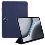 For OnePlus Pad 2 Case PU Leather+Silicone Tri-Fold Stand Tablet Cover