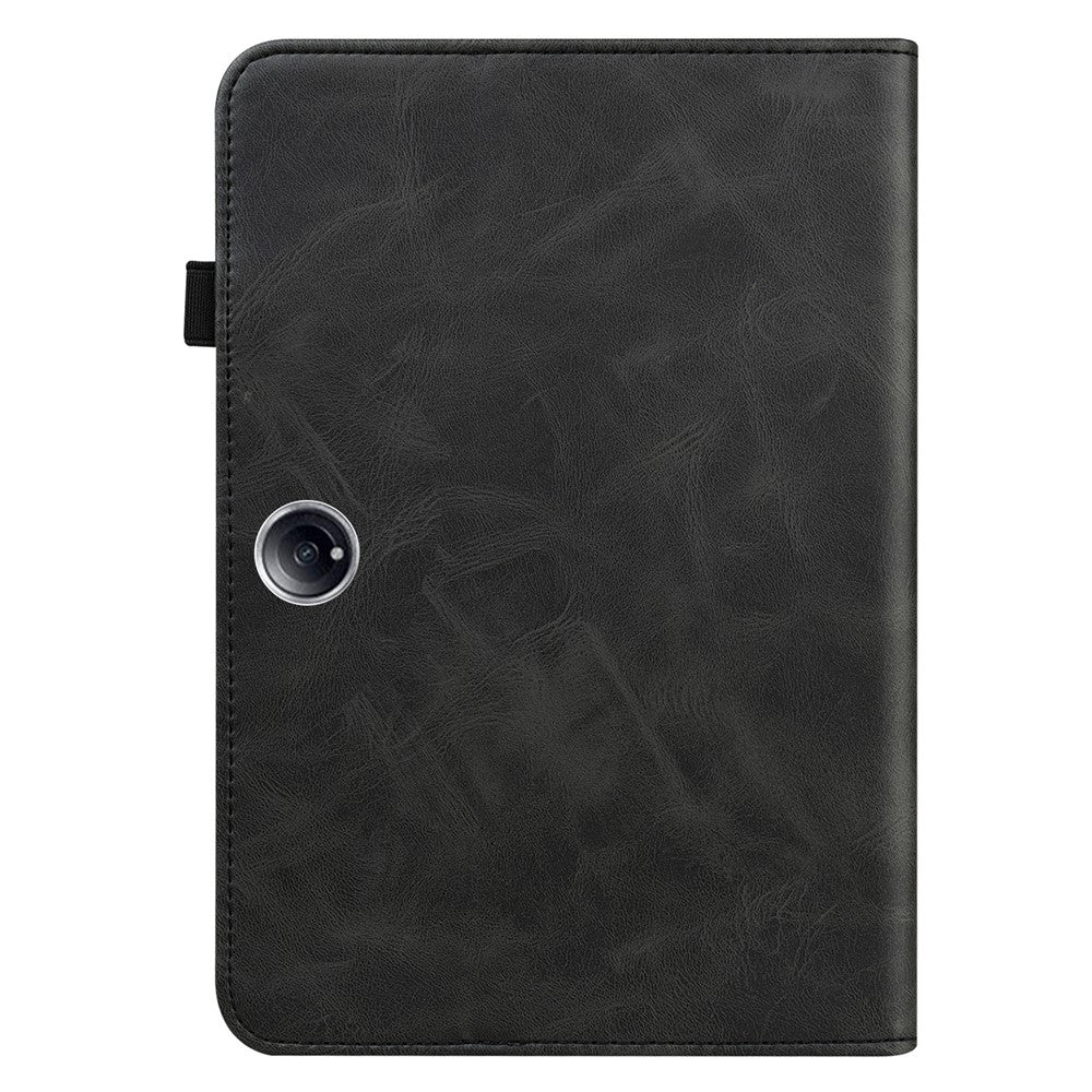 For OnePlus Pad 2 / Pad Pro Case Line Imprinted PU Leather Card Holder Tablet Stand Cover