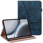 For OnePlus Pad 2 / Pad Pro Case Line Imprinted PU Leather Card Holder Tablet Stand Cover