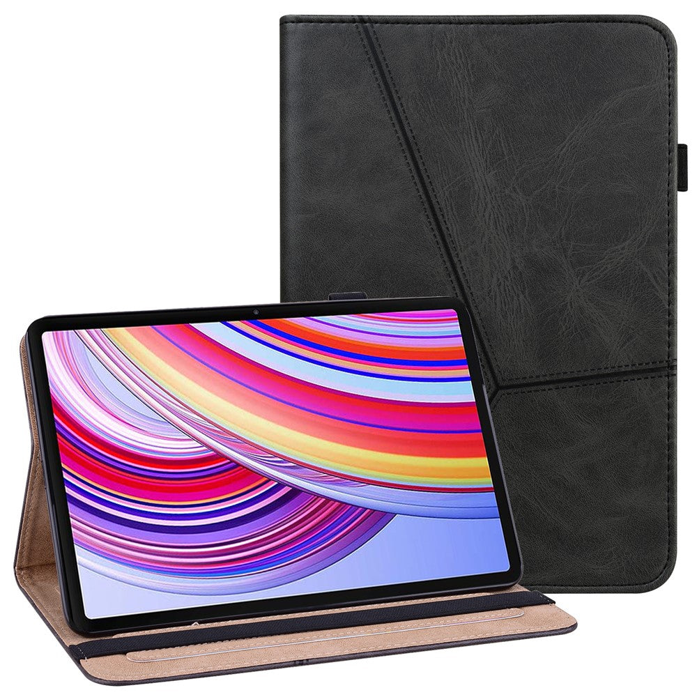 For Xiaomi Redmi Pad Pro / Pro 5G / Poco Pad 4G Case Line Imprinted PU Leather Card Holder Tablet Stand Cover