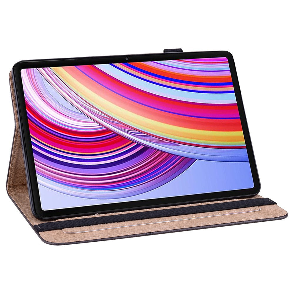 For Xiaomi Redmi Pad Pro / Pro 5G / Poco Pad 4G Case Line Imprinted PU Leather Card Holder Tablet Stand Cover