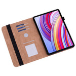 For Xiaomi Redmi Pad Pro / Pro 5G / Poco Pad 4G Case Line Imprinted PU Leather Card Holder Tablet Stand Cover