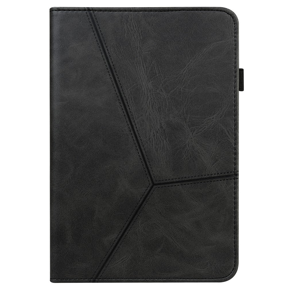 For Xiaomi Redmi Pad SE 4G 8.7 inch Case Line Imprinted PU Leather Card Holder Tablet Stand Cover