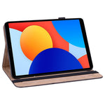 For Xiaomi Redmi Pad SE 4G 8.7 inch Case Line Imprinted PU Leather Card Holder Tablet Stand Cover