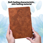 For Xiaomi Redmi Pad SE 4G 8.7 inch Case Peacock Flower Pattern Card Holder Leather Tablet Cover