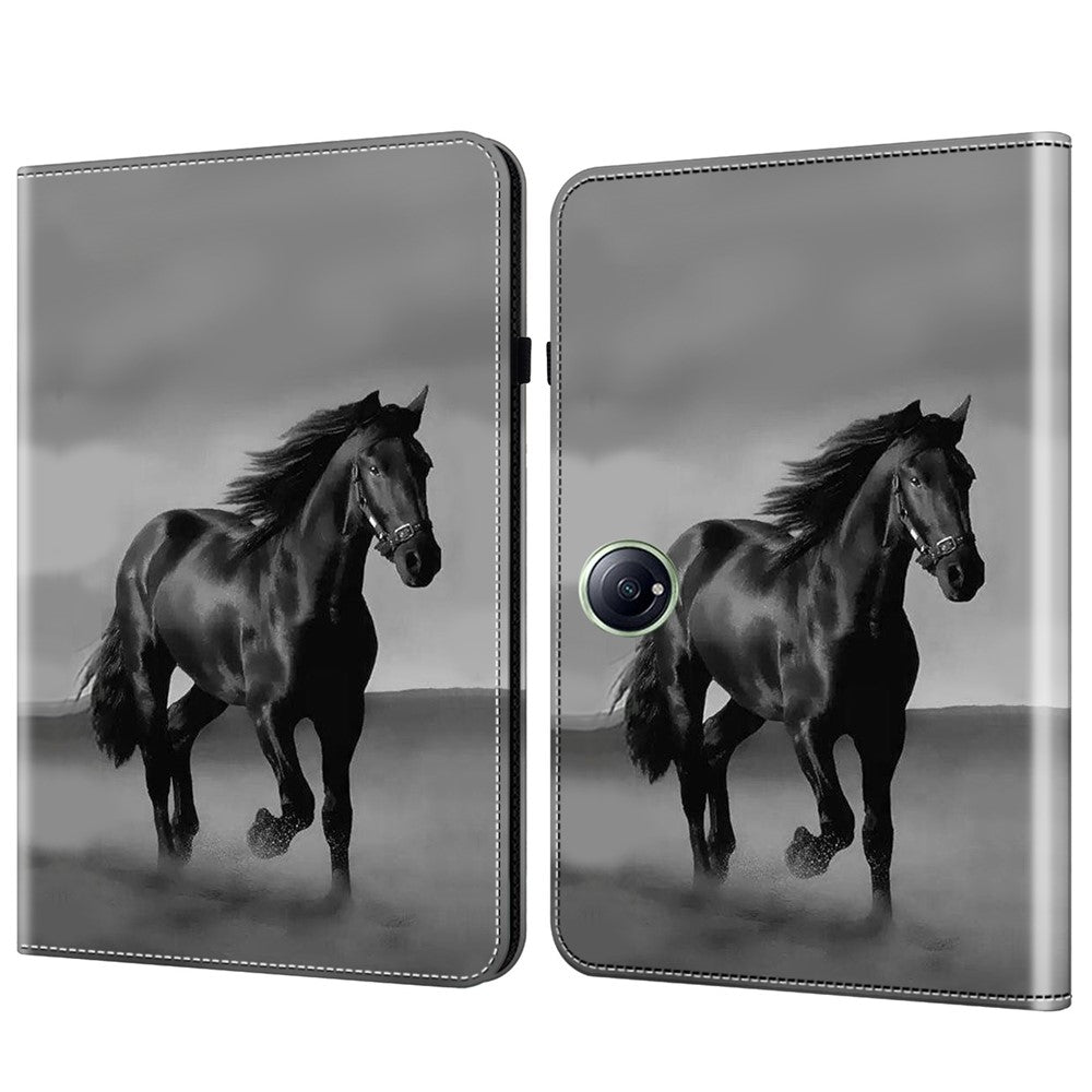 Til OnePlus Pad 2 / Pad Pro Cover Flip Stand Læder Tablet Cover Mønster Trykt