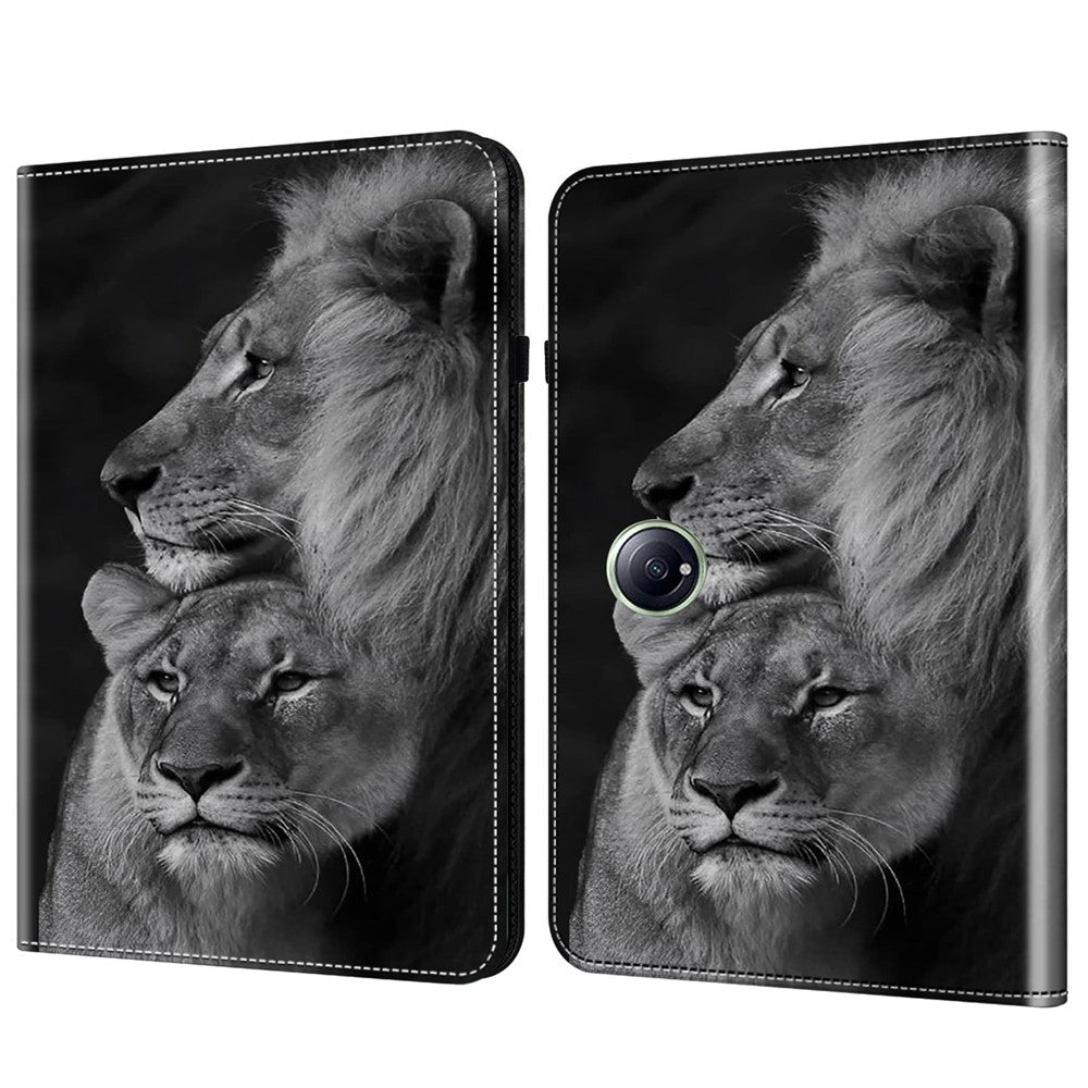 For OnePlus Pad 2  /  Pad Pro Case Flip Stand Leather Tablet Cover Pattern Printed