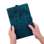For OnePlus Pad Pro / Pad 2 Case Card Slots Leather Tablet Stand Folio Cover Flower Cat
