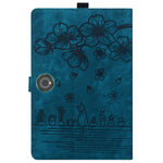 For OnePlus Pad Pro / Pad 2 Case Card Slots Leather Tablet Stand Folio Cover Flower Cat