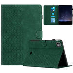 For iPad Pro 11 (2025) / 11 (2024) Case Honeycomb Printed Leather Tablet Cover with Card Slot