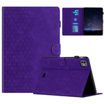 For iPad Pro 11 (2025) / 11 (2024) Case Honeycomb Printed Leather Tablet Cover with Card Slot