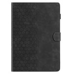 For Samsung Galaxy Tab S10 FE / S9 FE / S9 Case Honeycomb Printed Leather Tablet Cover with Card Slot
