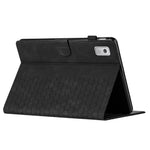 Lenovo Tab P11 Gen 2-fodral med honungskakamönster och lädersurfplatta med kortplats