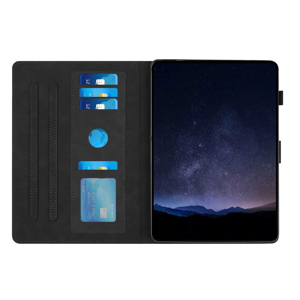 For Lenovo Tab P11 Case Honeycomb Printed Leather Tablet Cover with Card Slot