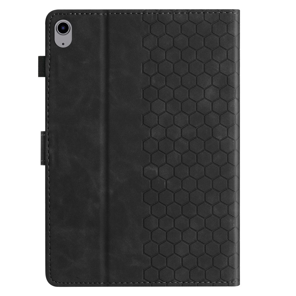 For Lenovo Tab P11 Case Honeycomb Printed Leather Tablet Cover with Card Slot