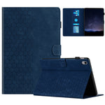 For Lenovo Tab P11 Case Honeycomb Printed Leather Tablet Cover with Card Slot