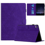 For Lenovo Tab P11 Case Honeycomb Printed Leather Tablet Cover with Card Slot